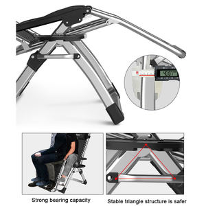 Uplion-<span class=keywords><strong>silla</strong></span> <span class=keywords><strong>plegable</strong></span> para exteriores, <span class=keywords><strong>tumbona</strong></span> <span class=keywords><strong>acolchada</strong></span> ajustable con soporte de taza, <span class=keywords><strong>silla</strong></span> de gravedad cero - Product Image 3