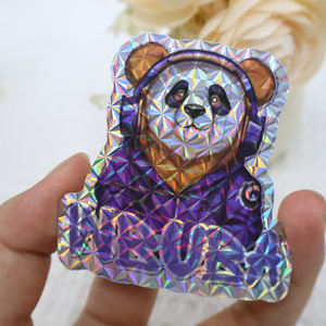 Paquete de etiquetas adhesivas con logotipo de impresión personalizado de alta calidad, hoja adhesiva de corte de beso brillante, pegatina troquelada de vinilo impermeable autoadhesiva - Product Image 5