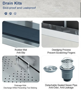 Lavabo para Peluquería Canina PAT PET, Bañera Duradera de Acero Inoxidable, Estación de Lavado para Perros, Fabricante de Bañeras para Mascotas - Product Image 2