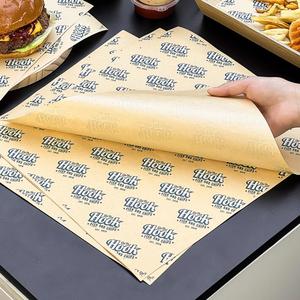 Papel Kraft Recubierto de PE Impermeable y Antigrasa Personalizado para Envasado de Alimentos para Galletas, Hamburguesas, Pasteles y Pizza - Product Image 5
