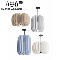 Abat-jour en polyester MJ MASTER ACOUSTIC, fabrication directe, lampe suspendue décorative, éclairage acoustique, bureau, hôtel