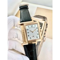 Montre classique étanche 5A Reverso de haute qualité, double fuseau horaire, montre de luxe automatique mécanique