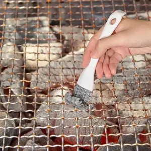 Kit de barbacoa multifuncional, cepillo de limpieza para parrilla, cepillo con gancho en forma de V y raspador, utensilio de cocina, 1 ud. - Product Image 5