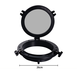Porte-verre de fenêtre d'ouverture de phare latéral soudé boulonné fixe ignifuge pour pont de navire de bateau de yacht de bateau marin - Product Image 6