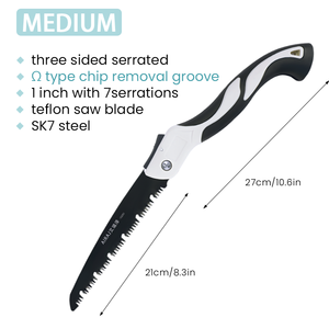 Sega da Potatura da Giardino AIRAJ in Acciaio ad Alto Tenore di Carbonio, Sega Pieghevole Resistente e Salva-Fatica per Lavorazione del Legno - Product Image 2