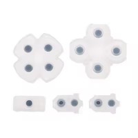 Kit de boutons conducteurs en silicone pour manettes PS4 001 020 030 050 – Pièces de rechange en caoutchouc pour réparation