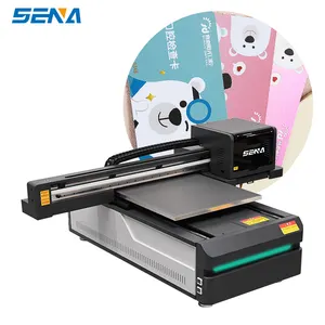SENA 6090 UV 평판 프린터 기계 다양한 재료를 인쇄 할 수 있습니다 PVC 아크릴 유리 병 머그잔 인쇄 UV 프린터