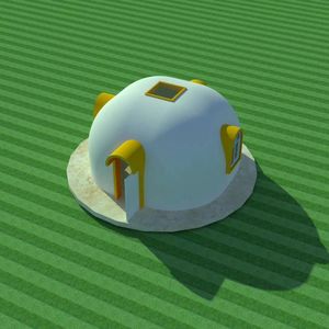 현대 가정 차고 사무실 캡슐 호텔을 위한 휴대용 화장실 자고있는 깍지 샤워 룸을 가진 조립식 모듈 작은 EPS 돔 집 - Product Image 2