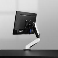 Nouveau moniteur simple universel rotatif télescopique en alliage d'aluminium argenté de haute qualité, multifonctionnel et moderne pour bureau