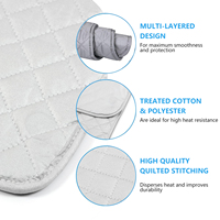 Tapis de repassage magnétique, gris, matelassé, résistant à la chaleur pour lave-linge et sèche-linge, alternative au plancher à repasser