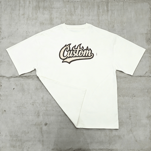 Camiseta de Hombre al por Mayor con Logotipo Personalizado, 100% Algodón, Estilo Urbano, Patrón de Letras, Tejido Liso Teñido, 250g, Vintage - Product Image 3