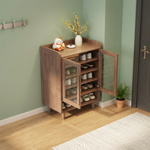 Mueble Zapatero Moderno de Madera con 5 Estantes, Mueble de Almacenamiento Independiente para Entrada, Estilo Escandinavo - Product Image 4