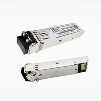 Transceiver Serat Optik 1000BASE-SX SFP 1.25Gbps 850nm 550M Duplex LC MMF Modul Kompatibel dengan Switch Jaringan Merek Utama Garansi 3 Tahun