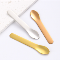 Alat Kecantikan Spatula Masker Aplikator Krim Mata Baja Tahan Karat Baru untuk Perawatan Kulit & Riasan Sendok Wajah