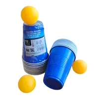 Gelas Pesta Plastik PP PS Sekali Pakai 9oz Warna-warni untuk Permainan Beer Pong, Minum, Perayaan Liburan & Acara Hiburan