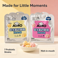 Aimo Snacks - Fruitkaas Zoete Smaak - Originele Knapperige Smaak - 27 Gram - Houdbaarheid: 12 Maanden - Verpakt in een zakje