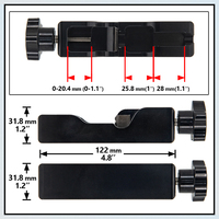 Outil universel de réglage d'écart de bougie compatible avec la plupart des bougies de 10 mm, 12 mm, 14 mm, 16 mm, noir - 1 ensemble avec jauge d'écart