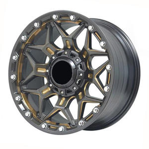 Roues en alliage de voiture 15 16 <span class=keywords><strong>18</strong></span> 20 <span class=keywords><strong>pouces</strong></span> 6 10 12 trous Aluminium noir Cool Mesh Design 4x4 vente en gros <span class=keywords><strong>jantes</strong></span> de roue en fonte pour SUV - Product Image 2
