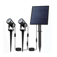 Projecteurs solaires de qualité commerciale IP65 en aluminium moulé sous pression + ABS, garantie 1 an, certifiés FCC CE RoHS, capteur de lumière, extérieur