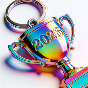 Trofeo <span class=keywords><strong>de</strong></span> la Copa <span class=keywords><strong>Mundial</strong></span> <span class=keywords><strong>de</strong></span> Fútbol Miniatura, Llavero <span class=keywords><strong>de</strong></span> Metal con Recubrimiento 3D Arcoíris, Llavero <span class=keywords><strong>de</strong></span> Moda 3D, Regalo Láser - Product Image 1