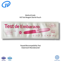 Sachet d'emballage en aluminium de qualité médicale pour réactifs, barrière anti-humidité, commande en gros pour fabricants de tests antigéniques PCR