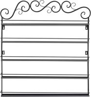 Étagère murale en métal classique à 5 niveaux, gain de place, organisateur polyvalent pour vernis à ongles, huiles essentielles, maison