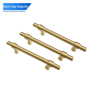 TOCO 블랙 knurled 레버 핸들 블랙 knurled 가구 손잡이 주방 핸들 t 바 골동품 구리 캐비닛 핸들