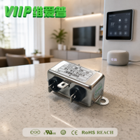 VIP4- 1A- 10(10247) Filter Saluran Listrik EMC Arus Terukur 10A untuk Peralatan Kontrol Otomasi RoHS REACH