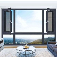 Ventanas Modernas de Eficiencia Energética para Uso Comercial y Residencial con Rotura de Puente Térmico, Aluminio y Doble Vidrio Templado