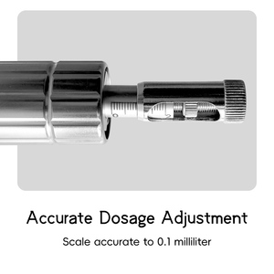 Jeringa Veterinaria de Acero Inoxidable de 2 ml Tipo D2, Ajustable, Reutilizable, Multiinyección, Pistola de Vacunación para Aves de Corral - Product Image 3