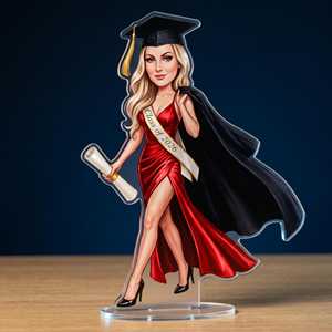 Regalo <span class=keywords><strong>de</strong></span> Graduación Anime OEM/ODM para Ella, <span class=keywords><strong>Caricatura</strong></span> Personalizada en Acrílico, Hecho en el Reino Unido, con tu <span class=keywords><strong>Foto</strong></span>, Clase <span class=keywords><strong>de</strong></span> 2026 - Product Image 6