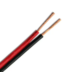 سلك كهربائي أحمر وأسود معتمد من CE ملحق ذكي 2.5 مم 2 كابل طاقة زوج متوازي من النحاس