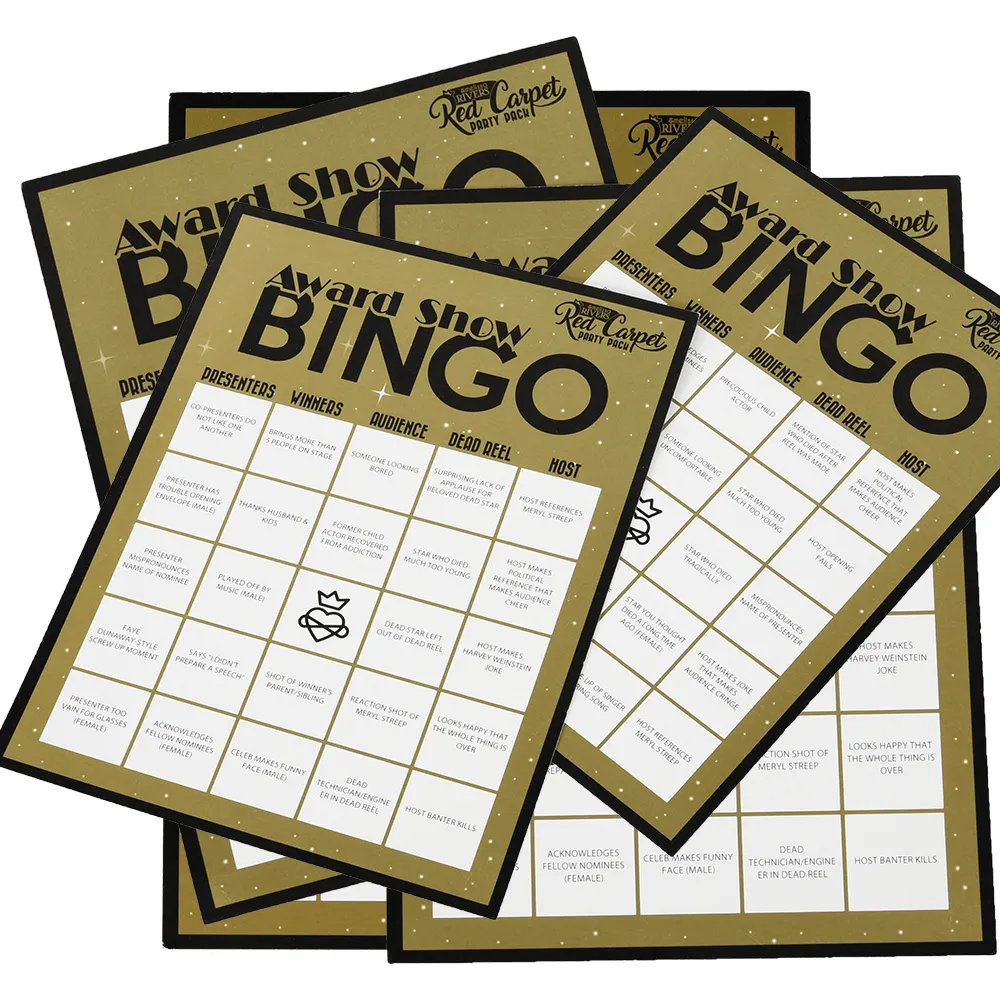 2024 loterie auto-exploité vente d'usine Bingo carte jeu fêtes fête puzzle loisirs carte personnalisée