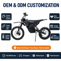 Moto Cross Électrique Tout-Terrain 72V 7000W de Pointe à Moteur Central 25AH GCC DOC UKCA pour Adolescent Moto Cross Enduro IPX6 Vente en Gros Usine OEM