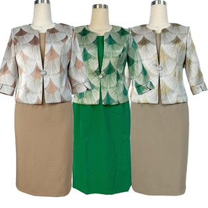 Robe d'église imprimée grande taille pour femmes, style turc, avec veste, pour occasions formelles, vente en gros - Product Image 1