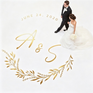 Autocollant personnalisé pour piste de danse de mariage, autocollant en vinyle DIY pour piste de danse de mariage, autocollant au design floral élégant pour fête de fiançailles - Product Image 3