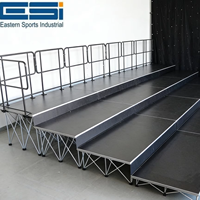 ESI 2026  Chaires de chœur, chaises surélevées, 2, 3, 4, 5 niveaux, réglables, portables, église, théâtre avec garde-corps