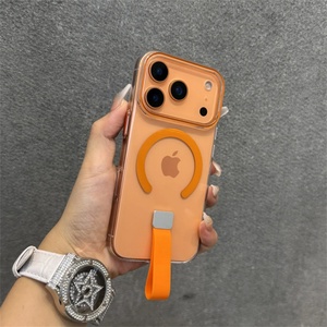Funda Magnética Transparente de TPU y Silicona con Anillo para iPhone 17 16 15 14 13 Pro Max 17Pro, Carga Inalámbrica, Carcasa Rígida Delgada - Product Image 1