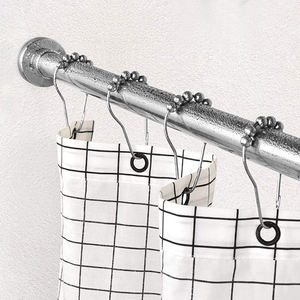 <span class=keywords><strong>Tringle</strong></span> à <span class=keywords><strong>rideau</strong></span> de <span class=keywords><strong>baignoire</strong></span> réglable argentée antidérapante antirouille moderne <span class=keywords><strong>tringle</strong></span> de douche à tension constante en acier inoxydable 304 pour salle de bain - Product Image 6