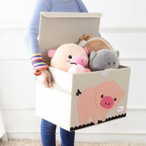 Cajas Plegables para Almacenamiento de Ropa al por Mayor, Caja de Juguetes para Bebés, Contenedor de Tela con Tapa para Niños y Organizador - Product Image 6