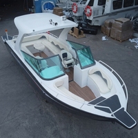 Yacht de sport de luxe en aluminium sur mesure, yacht de croisière côtier en aluminium de qualité marine