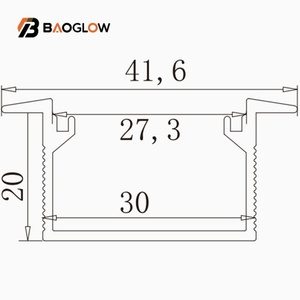 New Modern Customized Led Extruded Low Profile Aluminum Frame Profile for Led Strip Lighting Surface Mounted Celling Wall Floor - Product Image 5