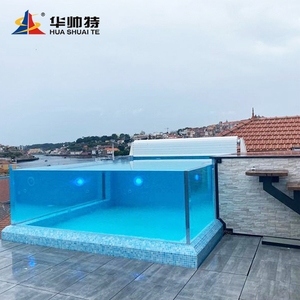 <span class=keywords><strong>Piscine</strong></span> de nage à contre-courant HUASHUAITE avec garantie de 30 ans, en plastique transparent sur mesure, en forme de U, avec paroi en acrylique <span class=keywords><strong>transparente</strong></span> pour extérieur - Product Image 3
