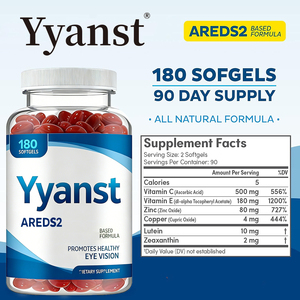 Suplemento de vitamina C y vitamina E de alta calidad de marca privada para la nutrición y protección de los ojos en cápsulas blandas. - Product Image 3