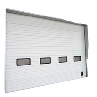 Puerta de Almacén Industrial Seccional Vertical de Alta Seguridad con Motor Lateral Americano Duradero, Paneles Aislados y Ventanas