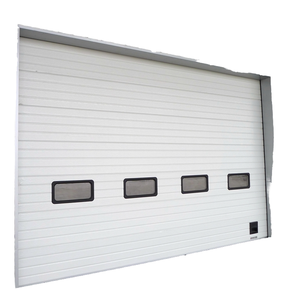 ประตูยกแนวตั้งอุตสาหกรรมแบบแบ่งส่วน ABX ความปลอดภัยสูง แผงโพลีเมอร์ โครงเหล็ก ดีไซน์กันน้ำ ลดการสะสมความร้อน - Product Image 1