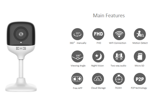 Giải Pháp Tuya Trong Nhà 1080P Full <span class=keywords><strong>HD</strong></span> Video Thông Minh Không Dây WiFi <span class=keywords><strong>Cube</strong></span> Hệ Thống Giám Sát An Ninh Gia Đình <span class=keywords><strong>Mini</strong></span> <span class=keywords><strong>IP</strong></span> Smartlife <span class=keywords><strong>Camera</strong></span> - Product Image 2