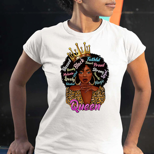 <span class=keywords><strong>Vinilo</strong></span> Termotransferible DTF Negro con Diseño <span class=keywords><strong>de</strong></span> Reina, Listo para Imprimir en Camisetas - Product Image 3