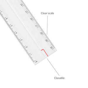 Özelleştirme logosu gonyometresi <span class=keywords><strong>360</strong></span> derece dönebilir, hızlı açı iletki ölçme aracı şeffaf plastik cetvel - Product Image 5