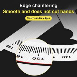 Paslanmaz çelik 180 derece döner ölçüm cetveli parmak gonyometresi <span class=keywords><strong>Metal</strong></span> iletki cetvel açı bulucu gonyometresi - Product Image 4